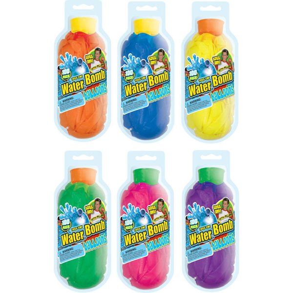 Water Bomb Water Balloons Rubber Assorted 100 pc 121